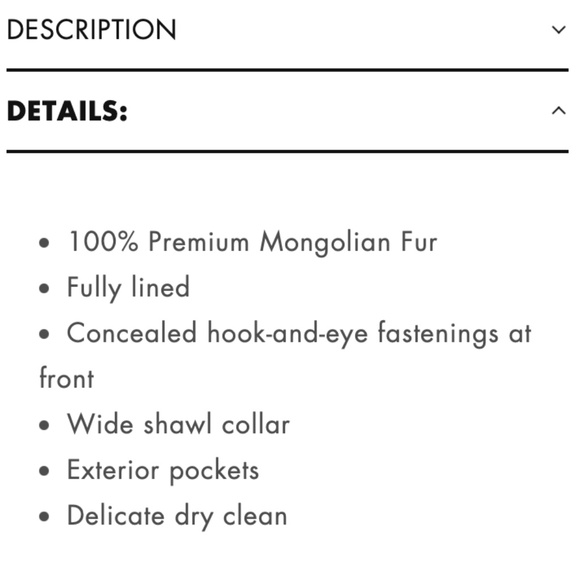 Susanna Chow CARRIE Shearling Coat • Size Small - Picture 7 of 9